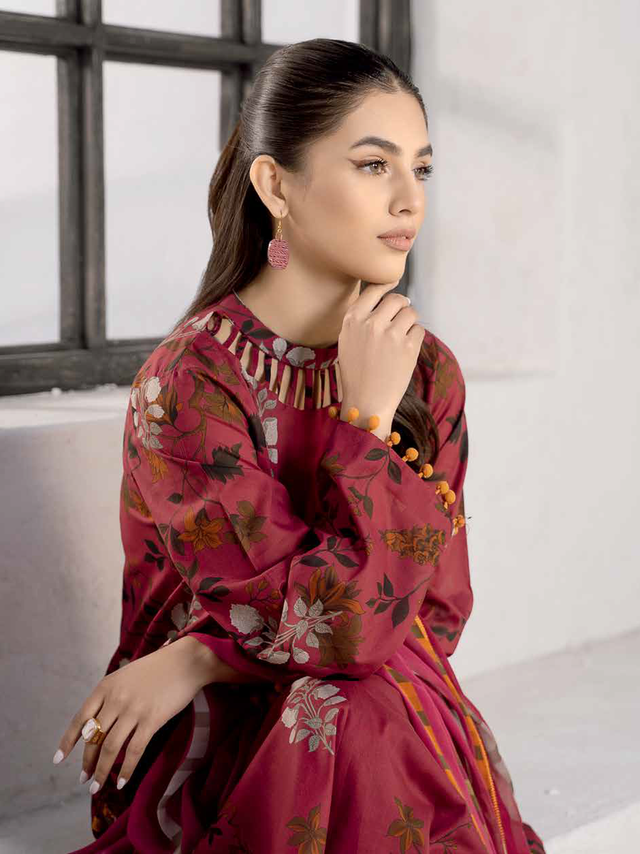 Charizma C-Print Vol-02 Unstitched Printed Lawn 3Pc Suit CP4-14