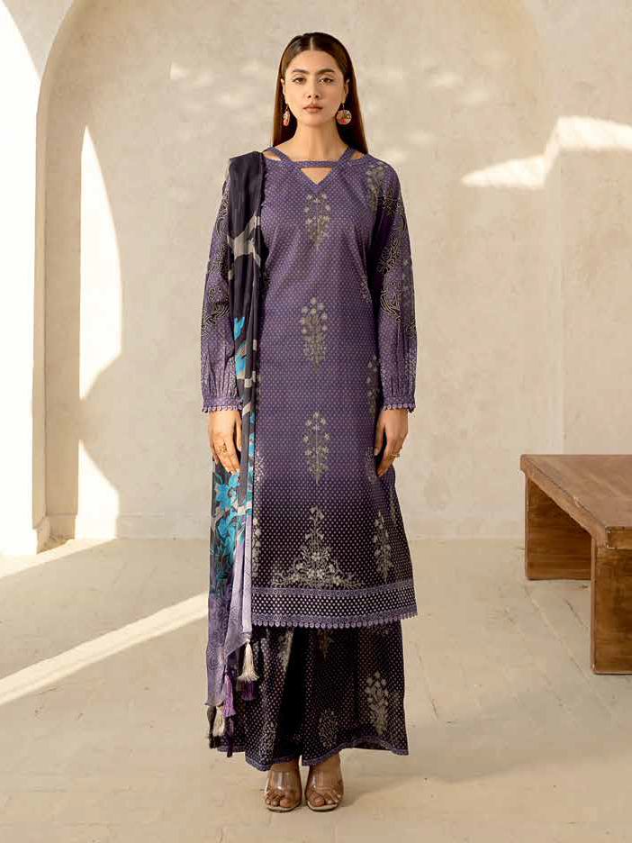 Charizma C-Print Vol-02 Unstitched Printed Lawn 3Pc Suit CP4-19
