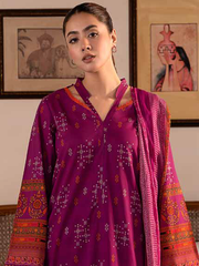 Charizma C-Print Vol-03 Unstitched Printed Lawn 3Pc Suit CP4-22