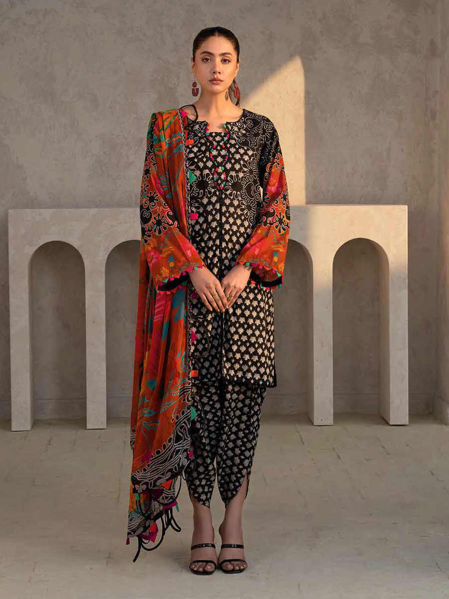 Charizma C-Print Vol-03 Unstitched Printed Lawn 3Pc Suit CP4-25