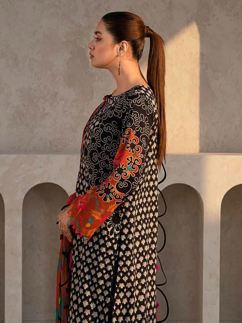Charizma C-Print Vol-03 Unstitched Printed Lawn 3Pc Suit CP4-25