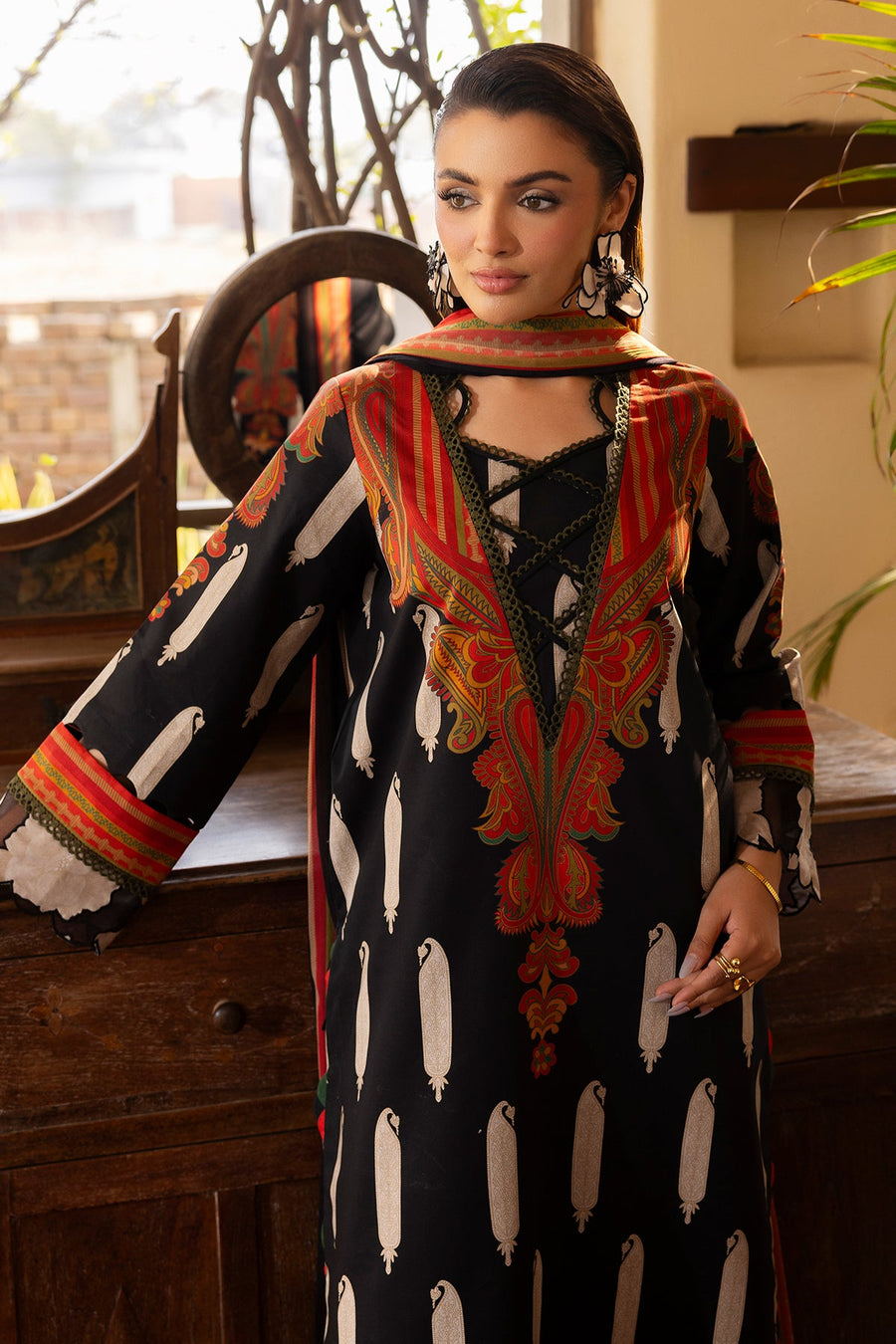 Charizma C-Print Vol-01 Unstitched Lawn 3Pc Suit CP6-04