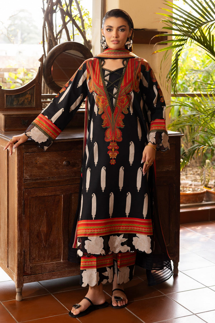 Charizma C-Print Vol-01 Unstitched Lawn 3Pc Suit CP6-04
