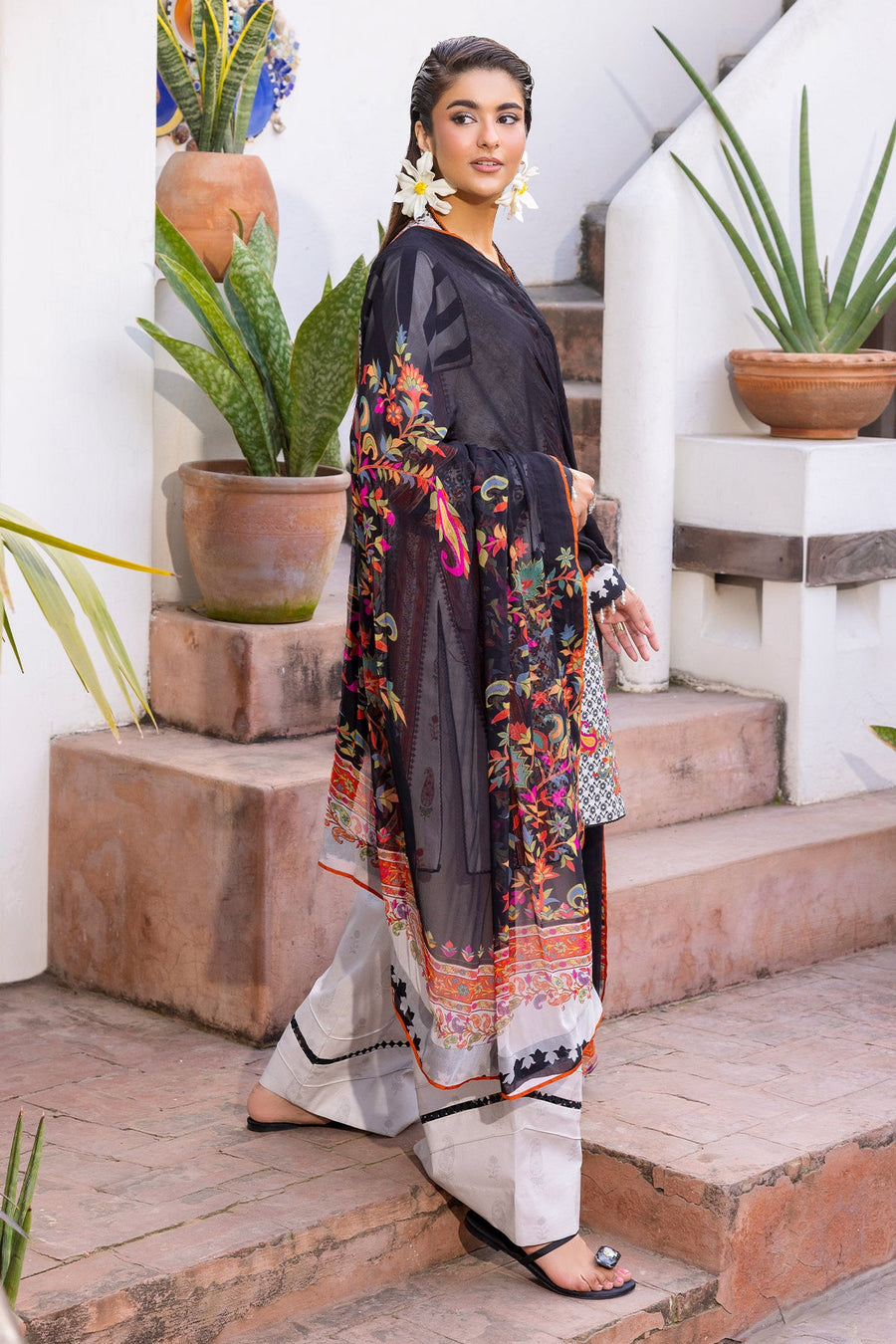 Charizma C-Print Vol-01 Unstitched Lawn 3Pc Suit CP6-07