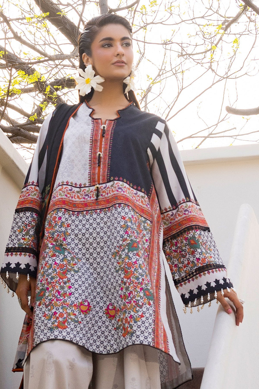 Charizma C-Print Vol-01 Unstitched Lawn 3Pc Suit CP6-07