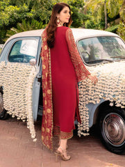 Charizma Shehnai Premium Embroidered Chiffon Unstitched 3Pc Suit CPC-04