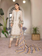 Charizma Shehnai Premium Embroidered Chiffon Unstitched 3Pc Suit CPC-05
