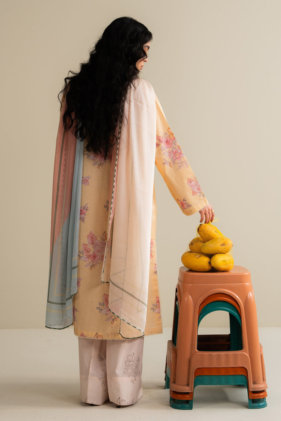 Coco by Zara Shahjahan Prints Unstitched Lawn 3Pc Suit D-01B OVELA
