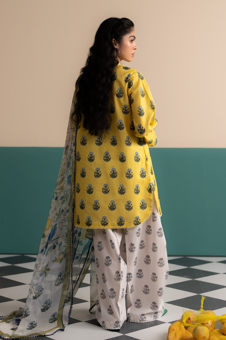 Coco by Zara Shahjahan Prints Unstitched Lawn 3Pc Suit D-04A ZOFI