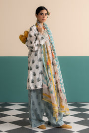 Coco by Zara Shahjahan Prints Unstitched Lawn 3Pc Suit D-04B ZOFI