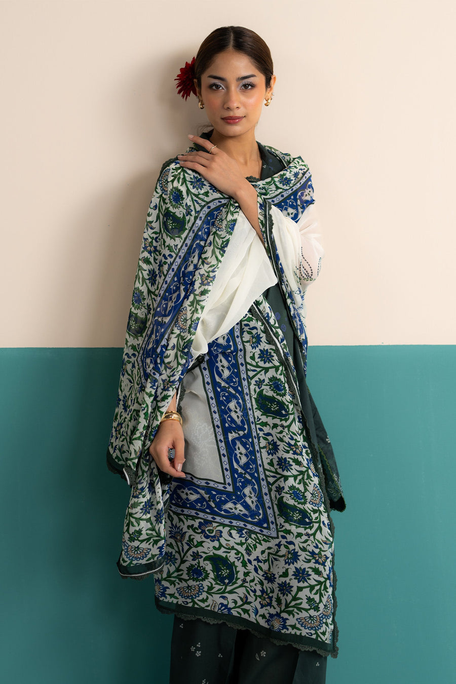 Coco by Zara Shahjahan Prints Unstitched Lawn 3Pc Suit D-06A KINA
