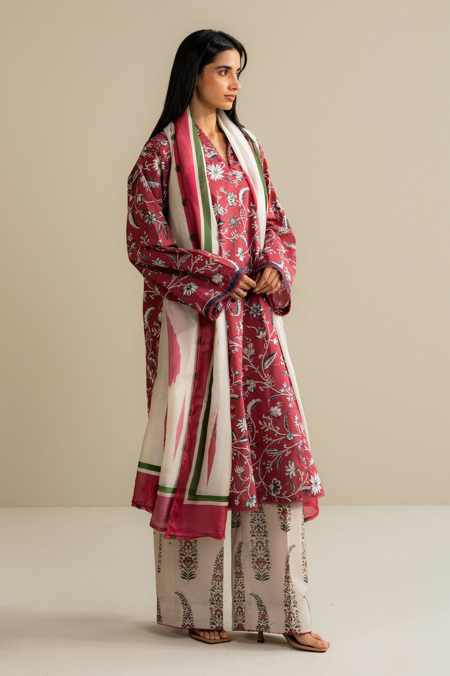 Coco by Zara Shahjahan Prints Unstitched Lawn 3Pc Suit D-07A LIORÉ