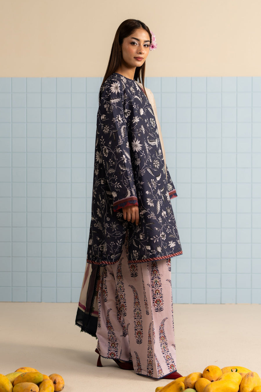 Coco by Zara Shahjahan Prints Unstitched Lawn 3Pc Suit D-07B LIORÉ