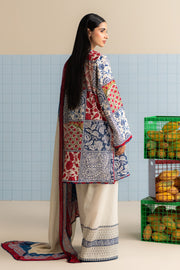 Coco by Zara Shahjahan Prints Unstitched Lawn 3Pc Suit D-08A ELRA