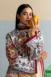 Coco by Zara Shahjahan Prints Unstitched Lawn 3Pc Suit D-08A ELRA