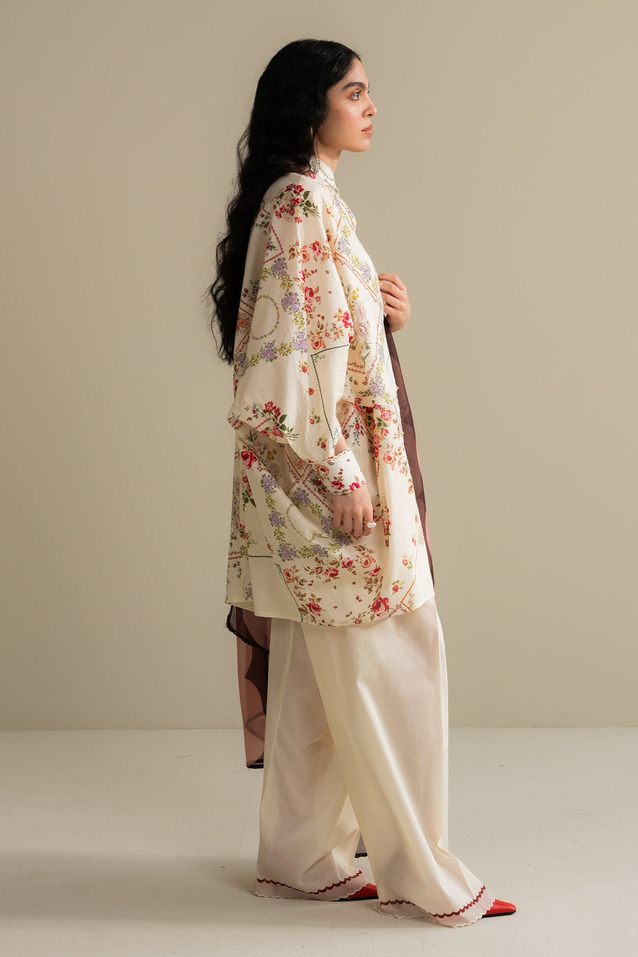 Coco by Zara Shahjahan Prints Unstitched Lawn 3Pc Suit D-09A ZARYA