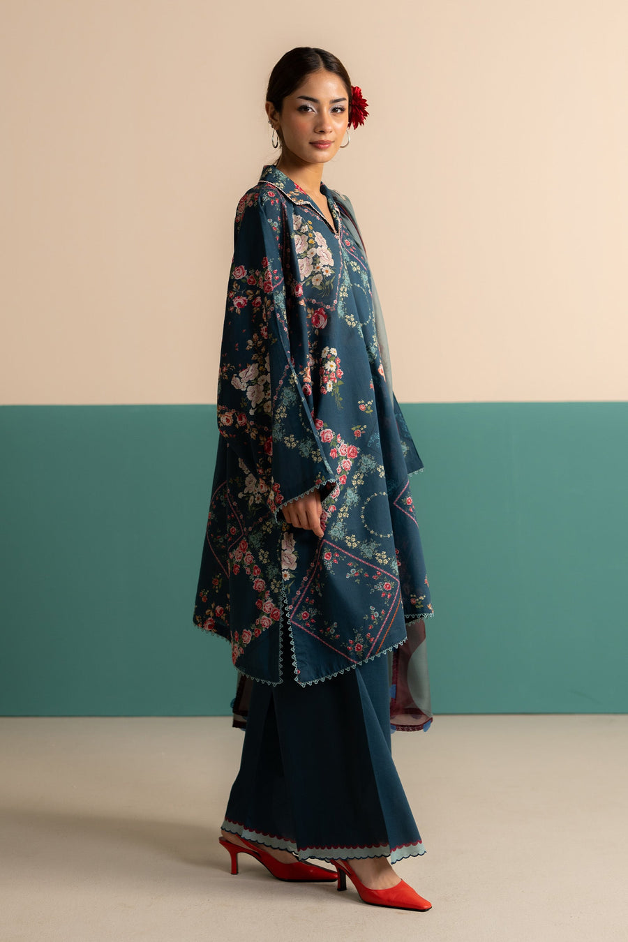 Coco by Zara Shahjahan Prints Unstitched Lawn 3Pc Suit D-09B ZARYA