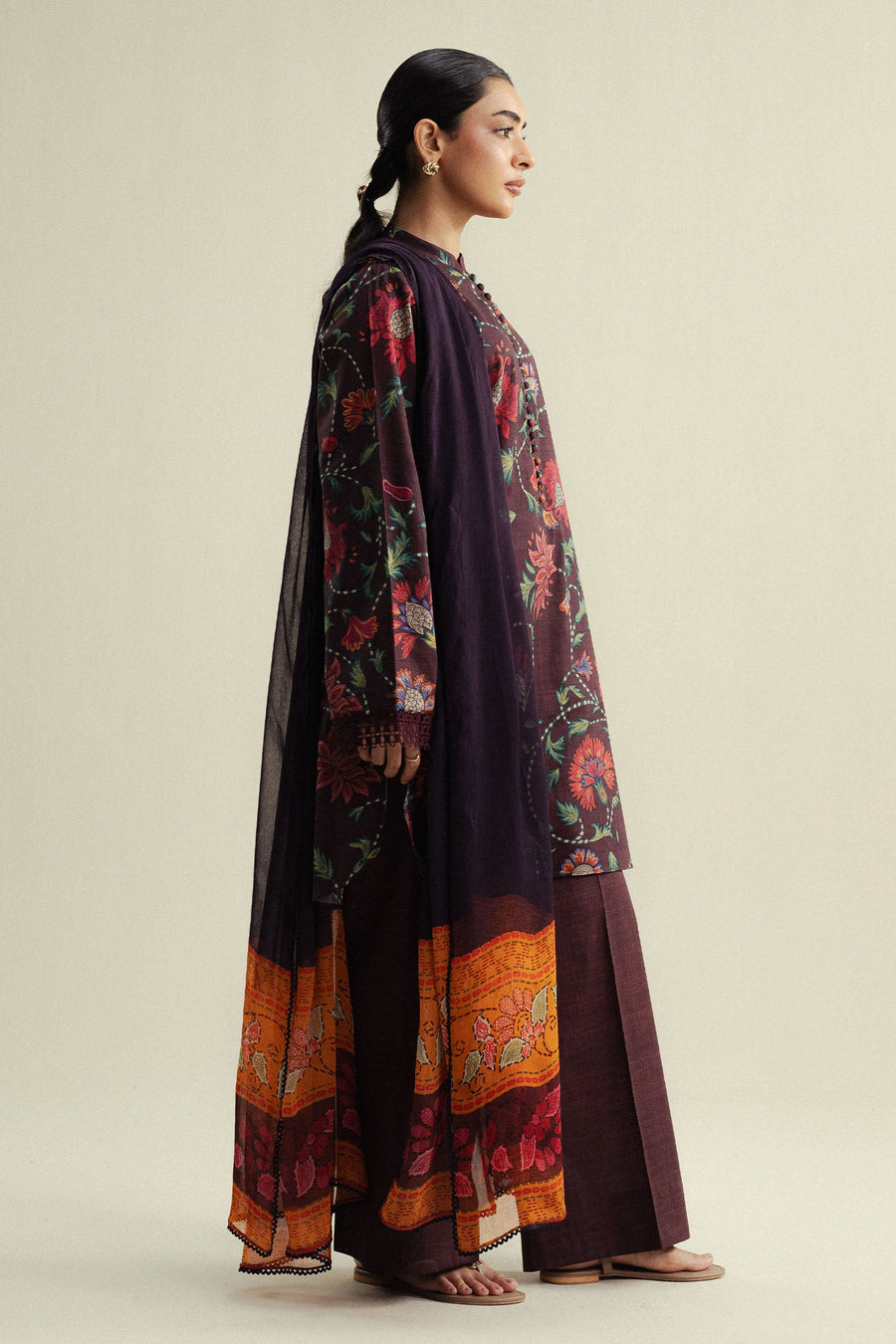 Coco by Zara Shahjahan Prints Unstitched Cotton 3Pc Suit D-01A Meadow