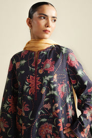 Coco by Zara Shahjahan Prints Unstitched Cotton 3Pc Suit D-01B Meadow