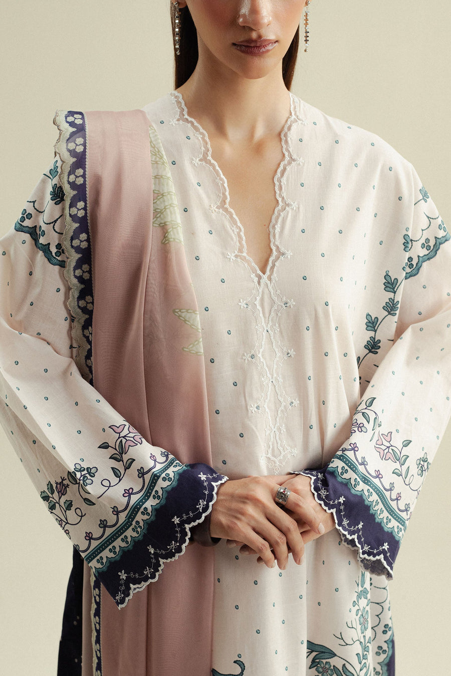 Coco by Zara Shahjahan Prints Unstitched Cotton 3Pc Suit D-02B Muse