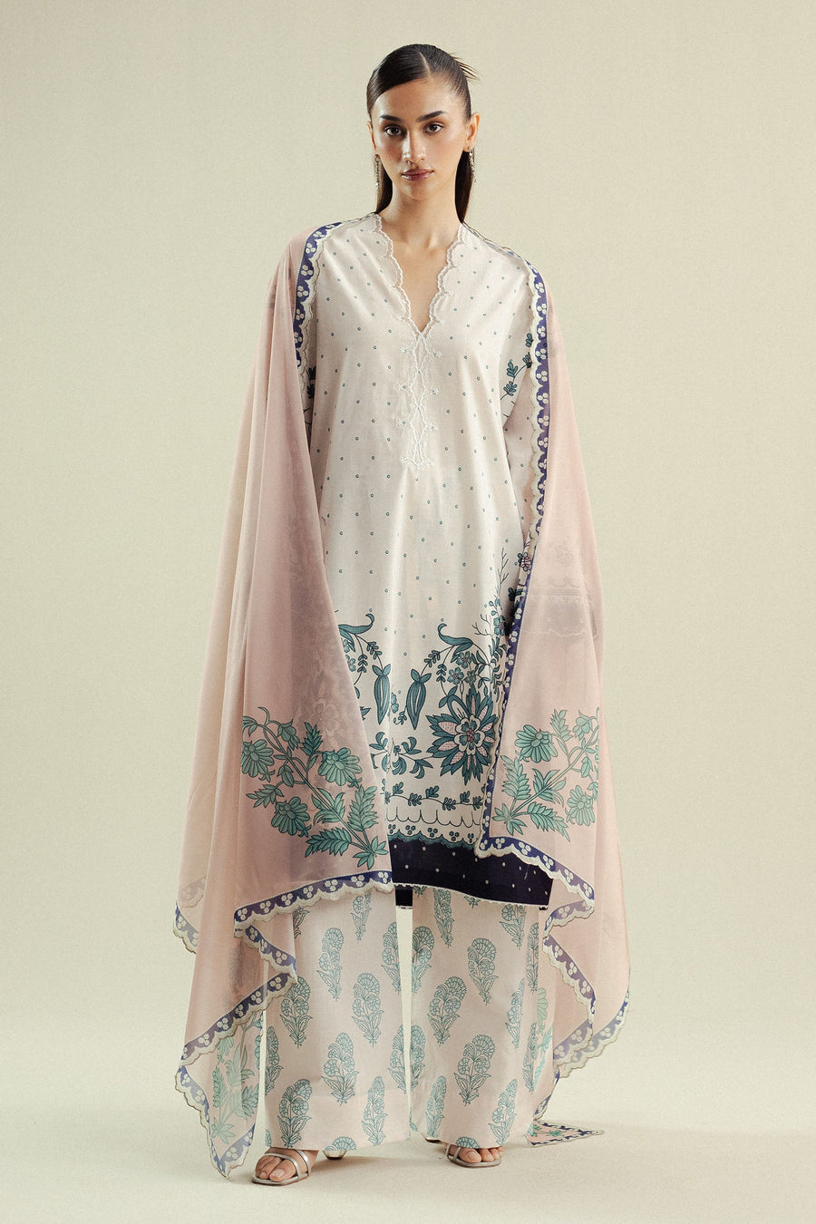 Coco by Zara Shahjahan Prints Unstitched Cotton 3Pc Suit D-02B Muse