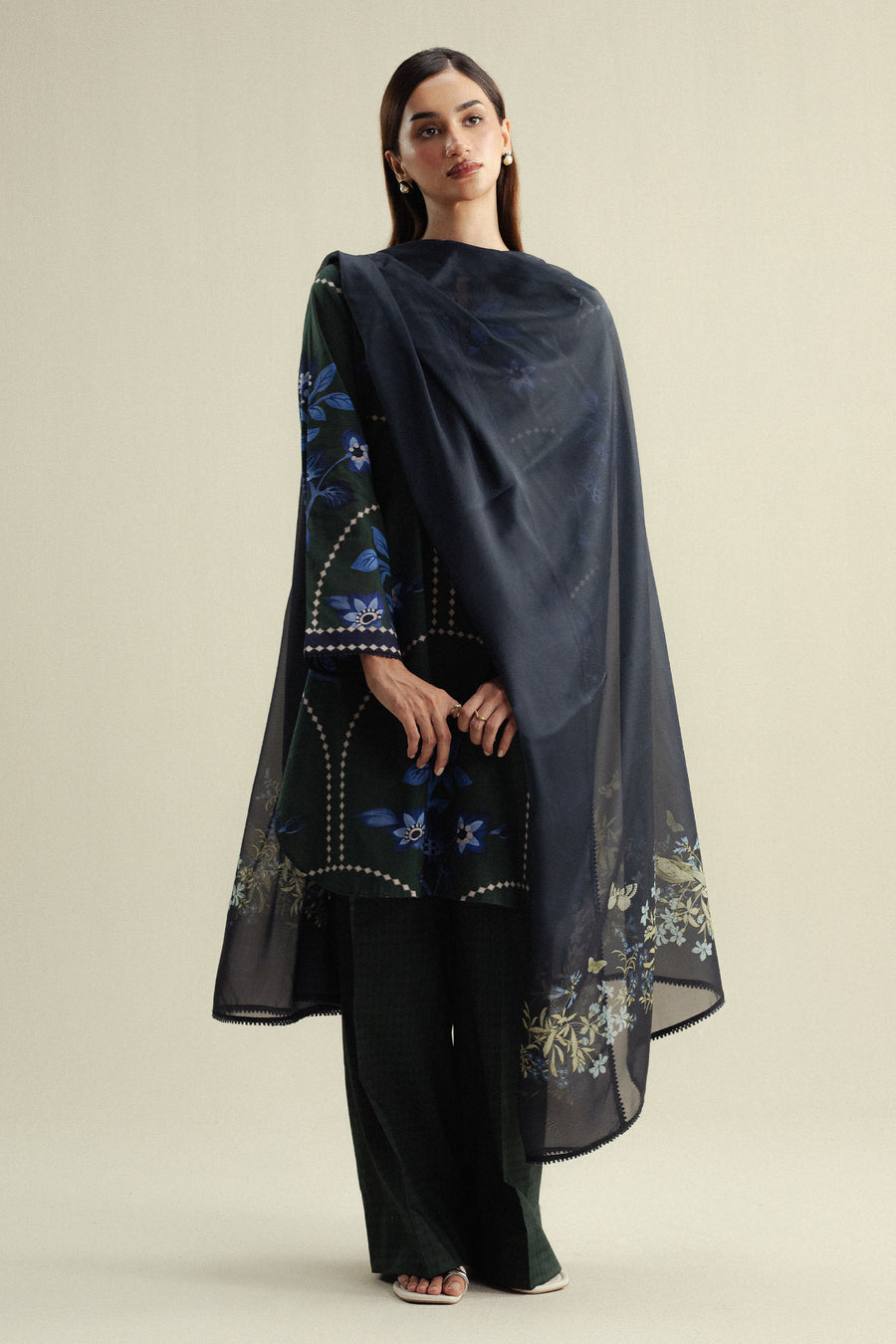 Coco by Zara Shahjahan Prints Unstitched Cotton 3Pc Suit D-03B Loom