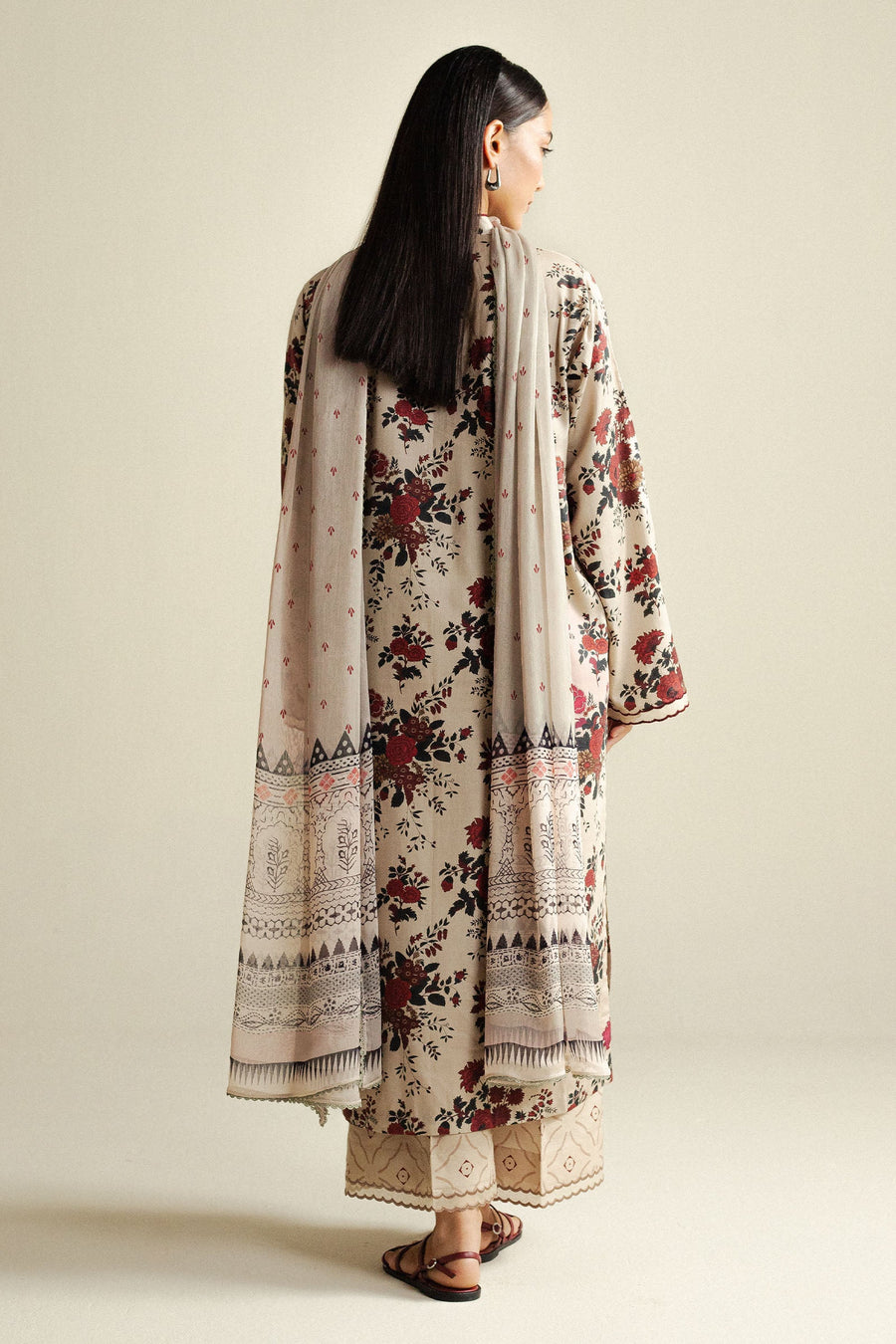 Coco by Zara Shahjahan Prints Unstitched Cotton 3Pc Suit D-04B Aster