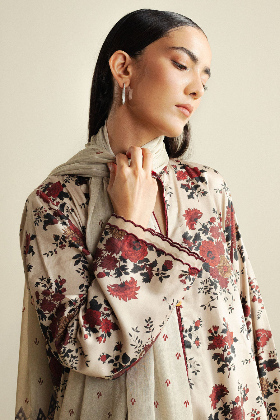 Coco by Zara Shahjahan Prints Unstitched Cotton 3Pc Suit D-04B Aster