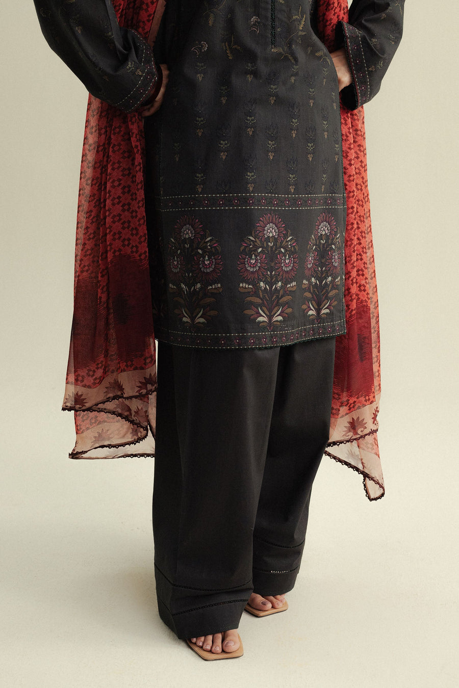 Coco by Zara Shahjahan Prints Unstitched Cotton 3Pc Suit D-05A Fable