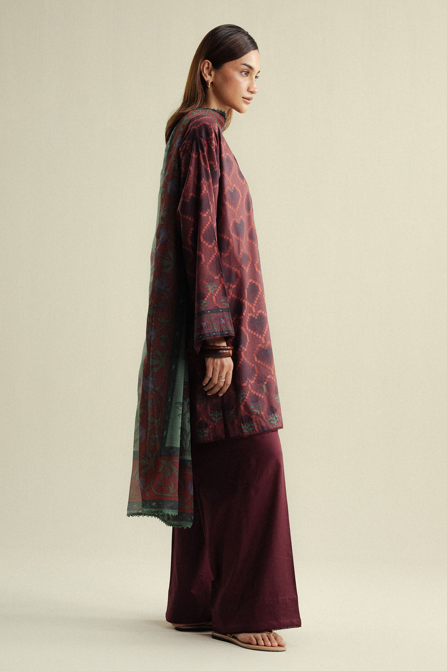 Coco by Zara Shahjahan Prints Unstitched Cotton 3Pc Suit D-06B Rove