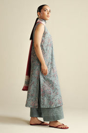 Coco by Zara Shahjahan Prints Unstitched Cambric 3Pc Suit D-08A Daisy