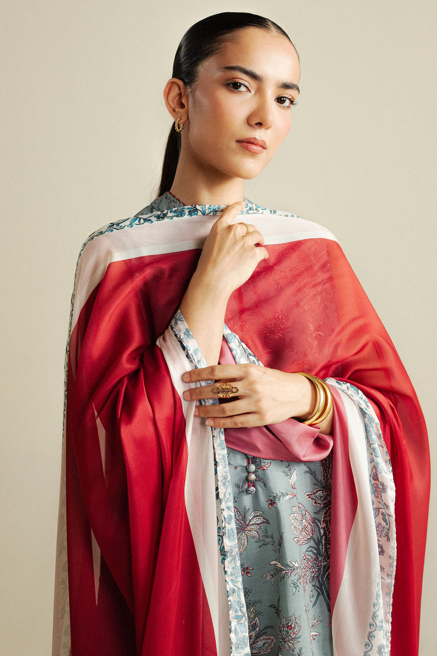 Coco by Zara Shahjahan Prints Unstitched Cambric 3Pc Suit D-08A Daisy