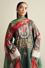 Coco by Zara Shahjahan Prints Unstitched Cambric 3Pc Suit D-09A SOL