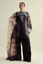Coco by Zara Shahjahan Prints Unstitched Cambric 3Pc Suit D-09B SOL