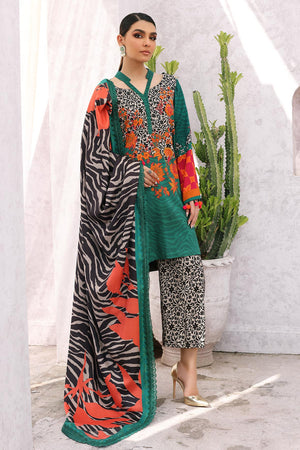 Charizma Print Melody Unstitched Embroidered Staple 3Pc Suit CPMW3-01