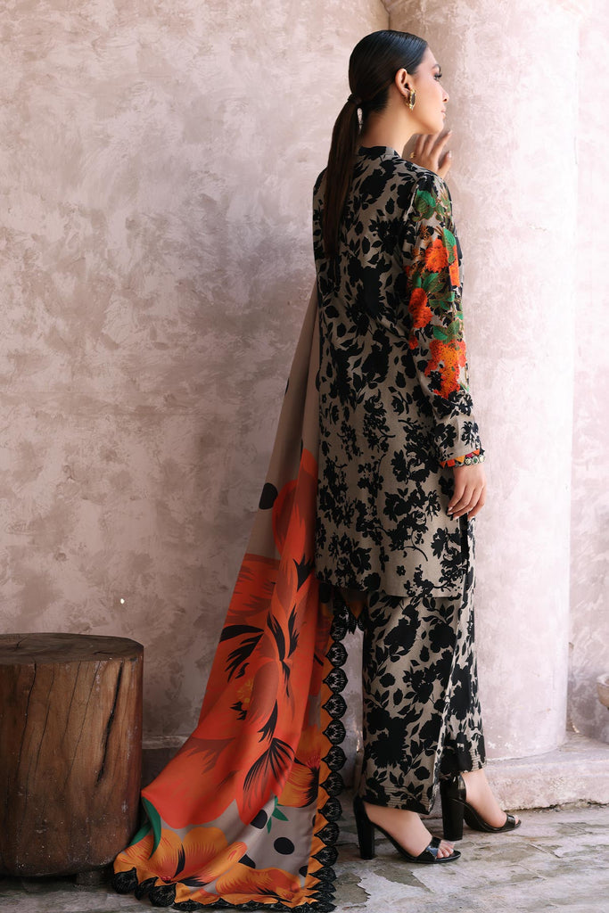Charizma Print Melody Unstitched Embroidered Staple 3Pc Suit CPMW3-02