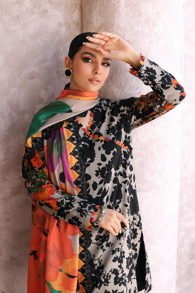 Charizma Print Melody Unstitched Embroidered Staple 3Pc Suit CPMW3-02