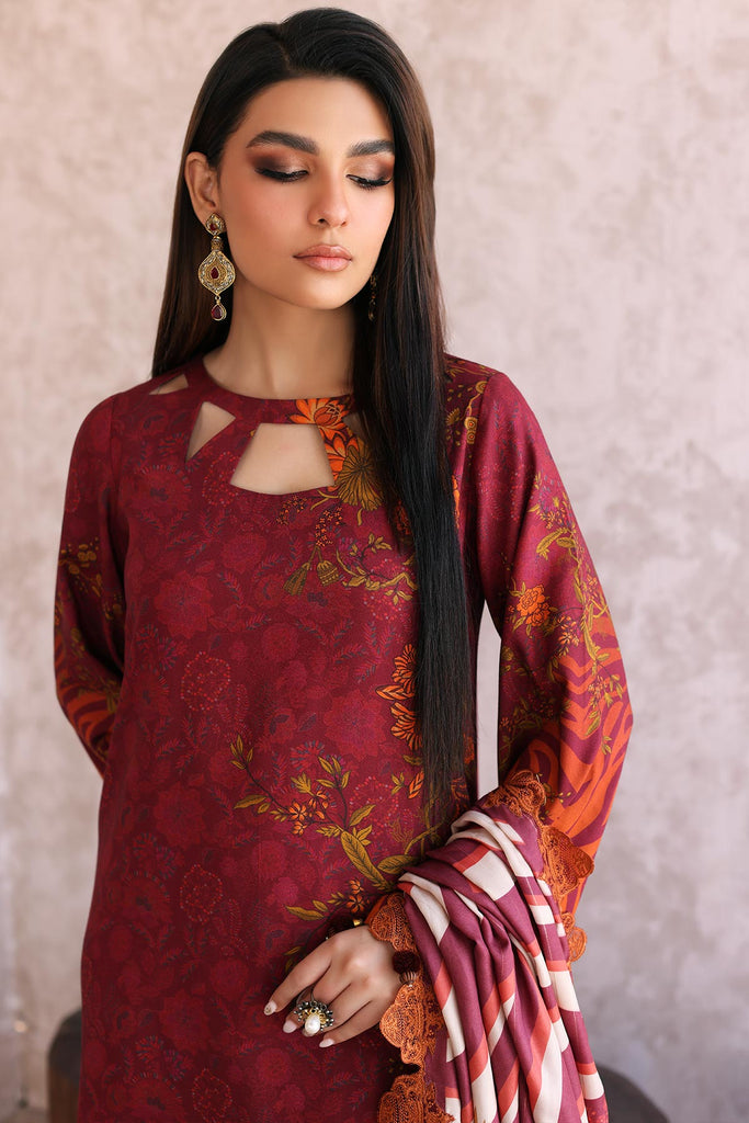 Charizma Print Melody Unstitched Embroidered Staple 3Pc Suit CPMW3-06
