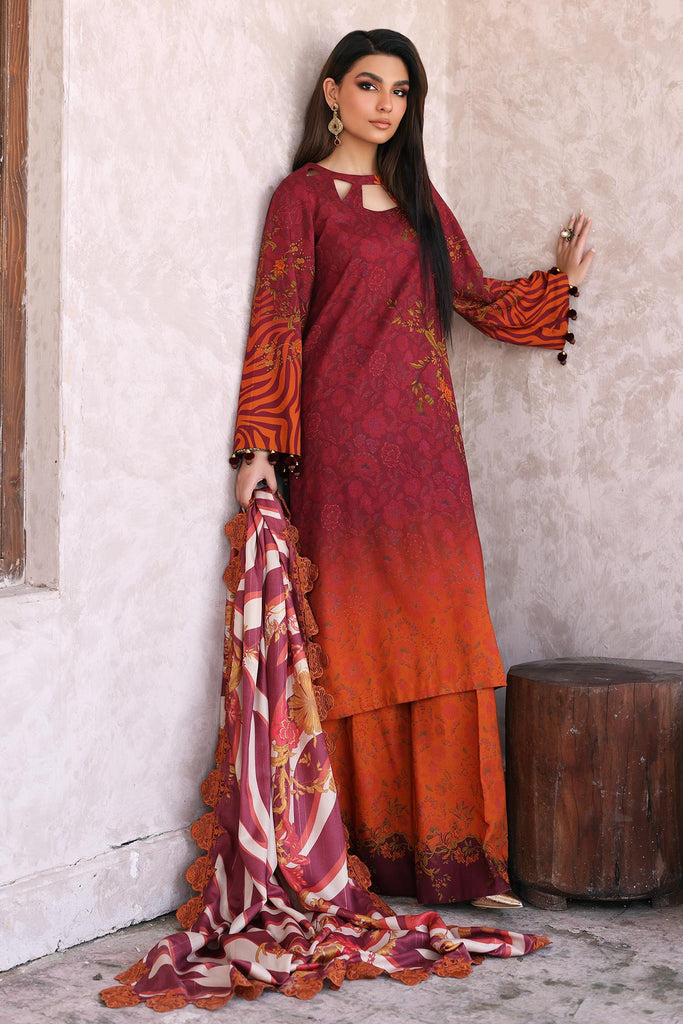 Charizma Print Melody Unstitched Embroidered Staple 3Pc Suit CPMW3-06