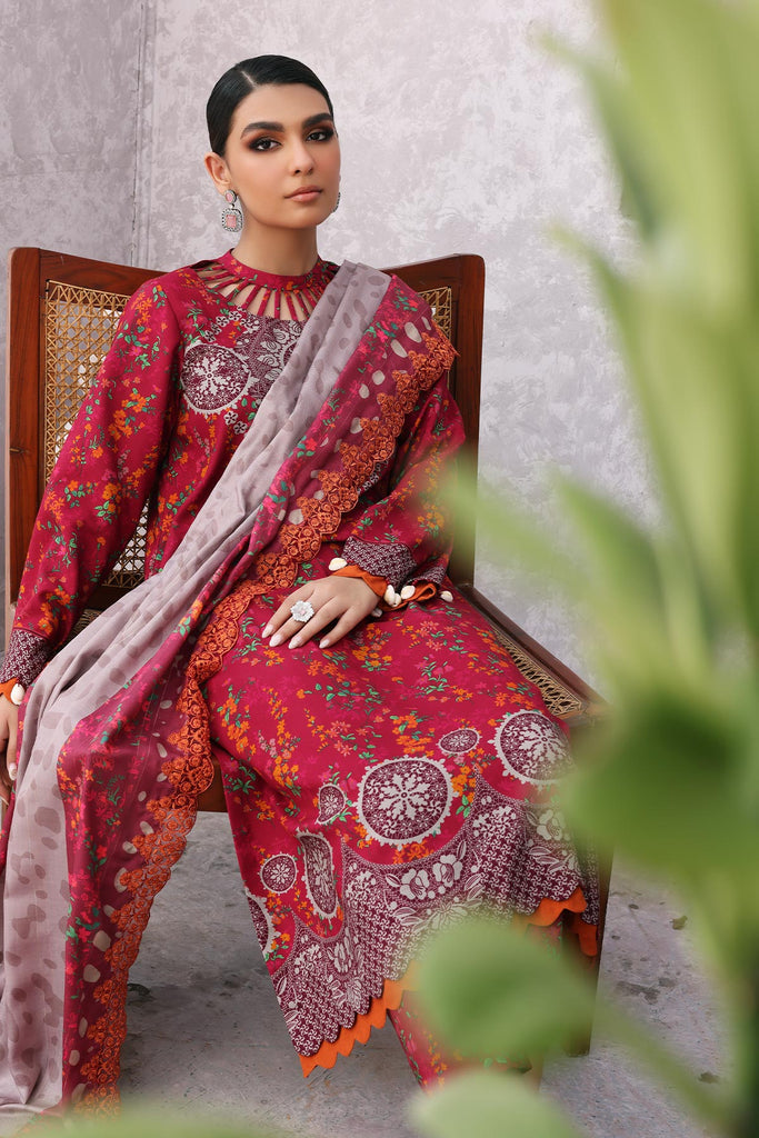 Charizma Print Melody Unstitched Embroidered Staple 3Pc Suit CPMW3-08