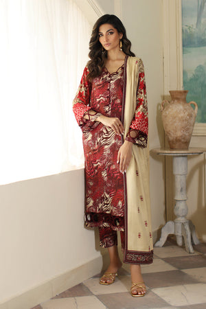 Charizma Print Melody Unstitched Embroidered Staple 3Pc Suit CPMW3-11