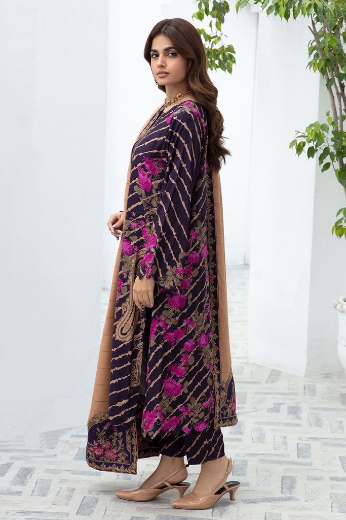 Charizma Print Melody Unstitched Embroidered Staple 3Pc Suit CPMW3-12