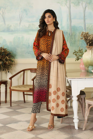 Charizma Print Melody Unstitched Embroidered Staple 3Pc Suit CPMW3-14