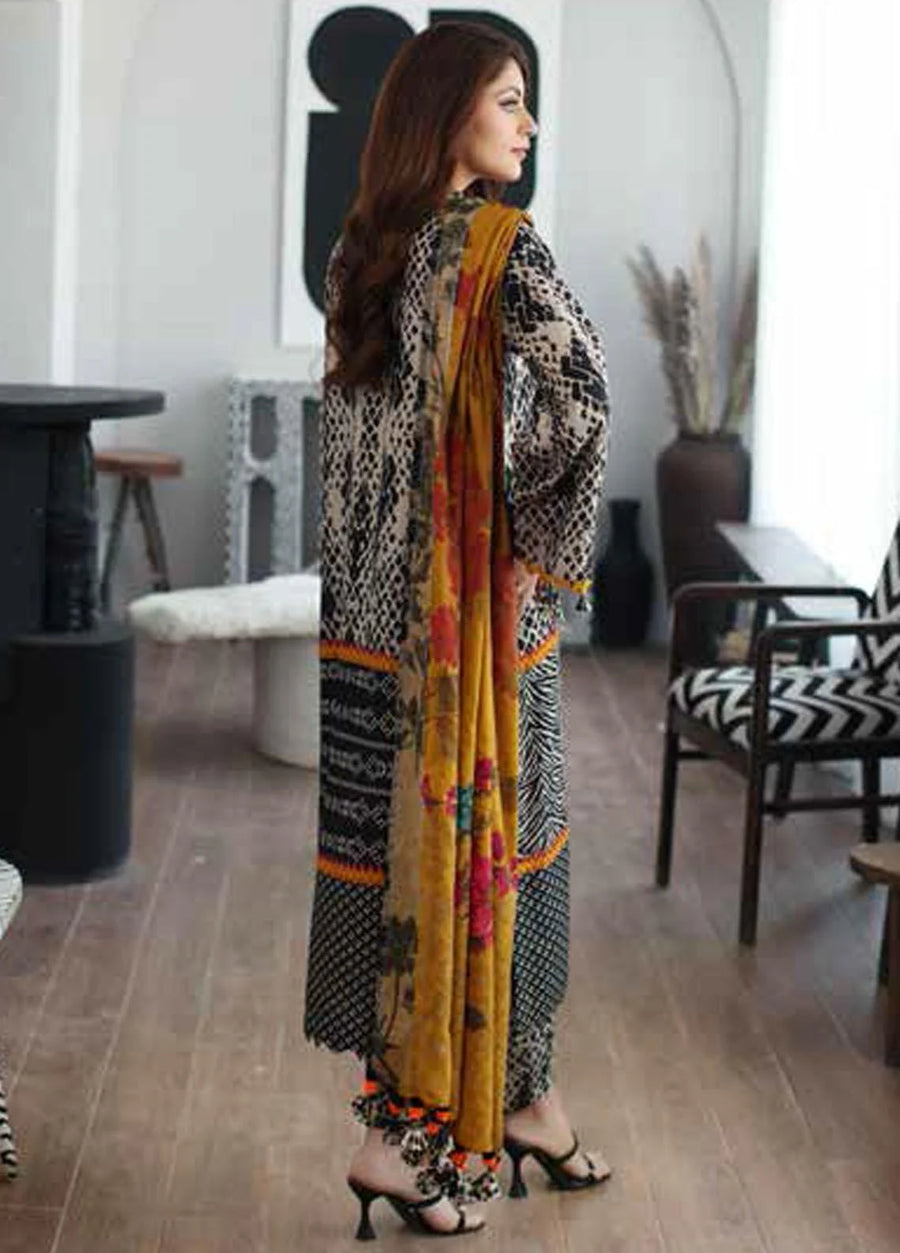 Charizma C-Print Vol-02 Unstitched Printed Linen 3Pc Suit CPW3-11