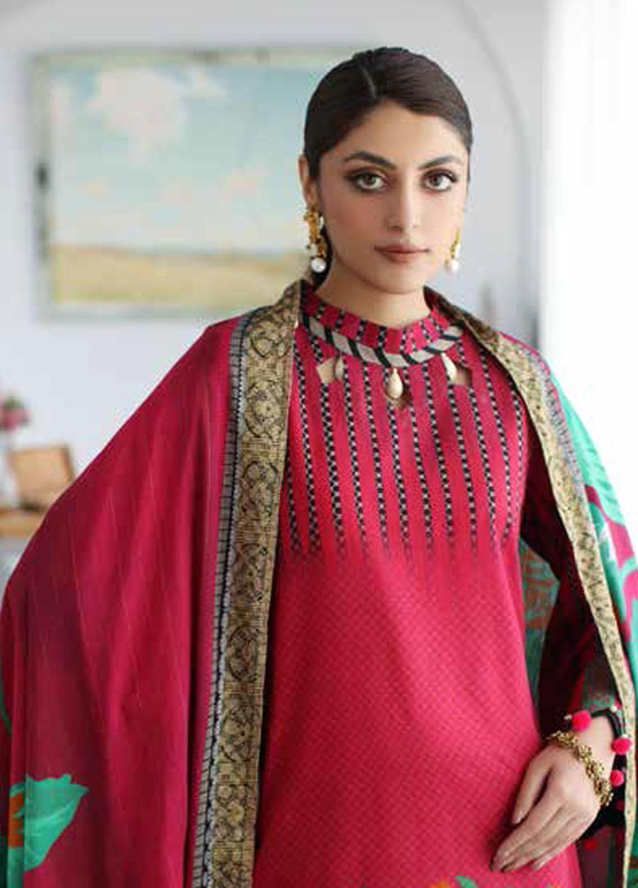 Charizma C-Print Vol-02 Unstitched Printed Linen 3Pc Suit CPW3-13