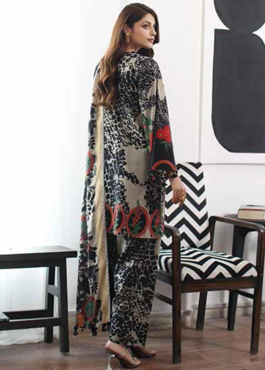 Charizma C-Print Vol-02 Unstitched Printed Linen 3Pc Suit CPW3-15