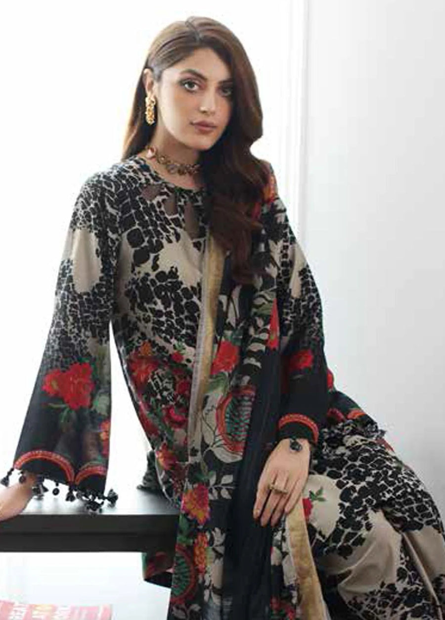 Charizma C-Print Vol-02 Unstitched Printed Linen 3Pc Suit CPW3-15