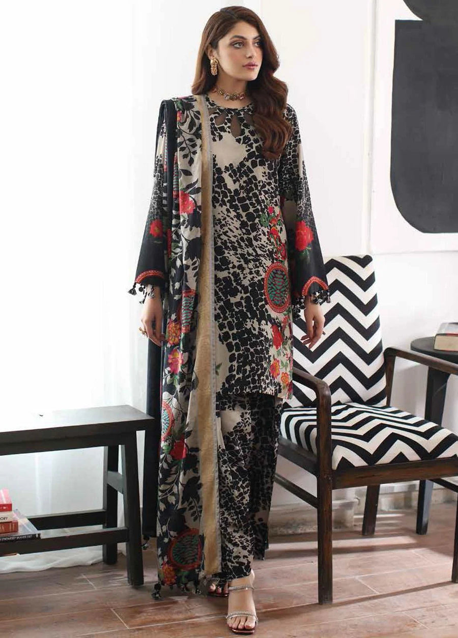 Charizma C-Print Vol-02 Unstitched Printed Linen 3Pc Suit CPW3-15