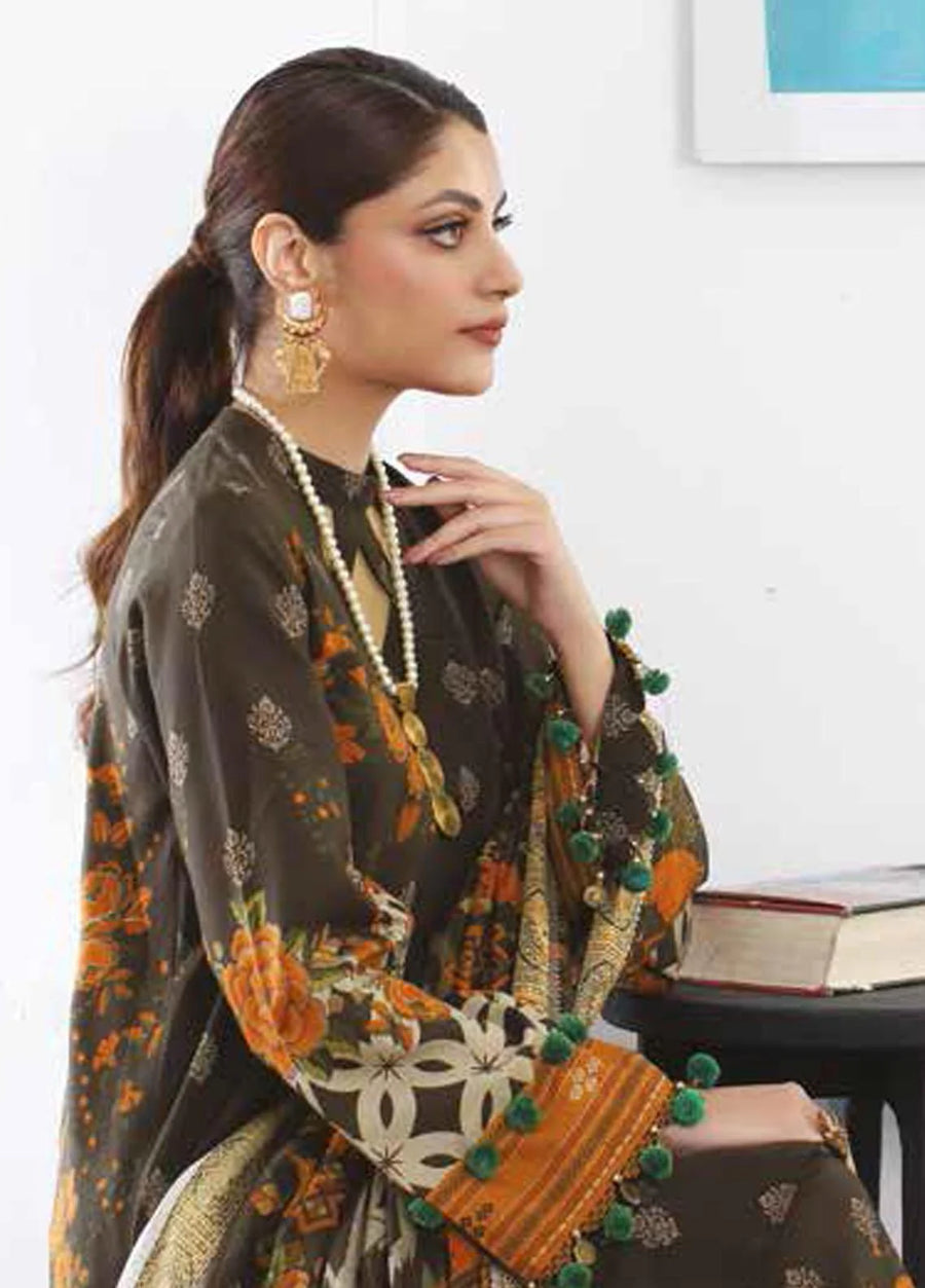 Charizma C-Print Vol-02 Unstitched Printed Linen 3Pc Suit CPW3-17