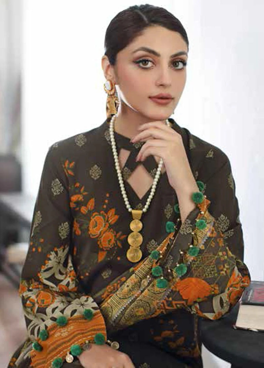 Charizma C-Print Vol-02 Unstitched Printed Linen 3Pc Suit CPW3-17